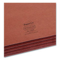 Supertab Pockets, 3.5" Expansion, Letter Size, Redrope, 25/box