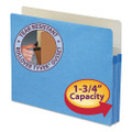 Colored File Pockets, 1.75" Expansion, Letter Size, Blue Colored File Pockets, 1.75" Expansion, Letter Size, Blue