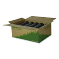 Linear Low Density Recycled Can Liners, 33 Gal, 1.25 Mil, 33" X 39", Black, 100/carton
