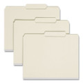 Recycled Pressboard Folders With Two Safeshield Coated Fasteners, 1" Expansion, 2/5-cut: R Of C, Letter, Gray-green, 25/box