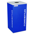 Kaleidoscope Collection Bottle/can-recycling Receptacle, 24 Gal, Royal Blue