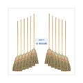 Parlor Broom, Yucca/corn Fiber Bristles, 56" Overall Length, Natural, 12/carton