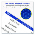 Permanent Trueblock File Folder Labels With Sure Feed Technology, 0.66 X 3.44, White, 30/sheet, 60 Sheets/box
