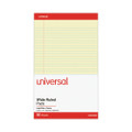 Perforated Ruled Writing Pads, Wide/legal Rule, Red Headband, 50 Canary-yellow 8.5 X 14 Sheets, Dozen