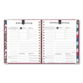 Harmony Daily Hardcover Planner, 8.75 X 7, Berry Cover, 12-month (jan To Dec): 2022