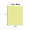 Deluxe Colored Paper, 20lb, 8.5 X 11, Canary, 500/ream