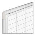 Grid Planning Board, 1 X 2 Grid, 72 X 48, White/silver
