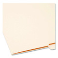 Heavyweight Manila End Tab Folders, 9" High Front, 1/2-cut Tabs: Top, Letter Size, 0.75" Expansion, Manila, 100/box
