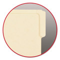 Heavyweight Manila End Tab Folders, 9" High Front, 1/3-cut Tabs: Assorted, Letter, 0.75" Expansion, Manila, 100/box