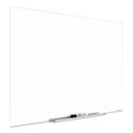 Invisamount Magnetic Glass Marker Board, Frameless, 85" X 48", White Surface