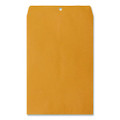 Kraft Clasp Envelope, #98, Square Flap, Clasp/gummed Closure, 10 X 15, Brown Kraft, 100/box