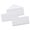 Business Envelope, Security Tint, #10, Monarch Flap, Gummed Closure, 4.13 X 9.5, White, 500/box