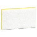 Light-duty Scrubbing Sponge, #63, 3.6 X 6.1, 0.7" Thick, Yellow/white, 20/carton