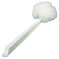 Deluxe Toilet Bowl Mop, 10" Handle, 4.5" Mop Head, White, 25/carton