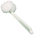 Deluxe Toilet Bowl Mop, 10" Handle, 4.5" Mop Head, White, 25/carton