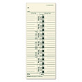 Time Clock Cards, Replacement For 10-800292, One Side, 3.5 X 9, 500/box