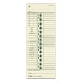 Time Clock Cards, Replacement For 10-800762, Two Sides, 3.5 X 9, 500/box