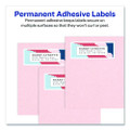 Vibrant Laser Color-print Labels W/ Sure Feed, 1 1/4 X 2 3/8, White, 450/pack