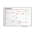 Interchangeable Magnetic Board Accessories, Calendar Dates, Red/white, 1" X 1"