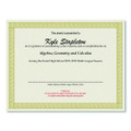 Foil Border Certificates, 8.5 X 11, Ivory/gold With Channel Gold Border, 12/pack