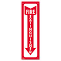 Glow-in-the-dark Safety Sign, Fire Extinguisher, 4 X 13, Red Glow-in-the-dark Safety Sign, Fire Extinguisher, 4 X 13, Red