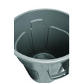 Round Brute Container, Plastic, 20 Gal, Gray