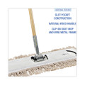 Cotton Dry Mopping Kit, 24 X 5 Natural Cotton Head, 60" Natural Wood Handle