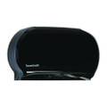 Jumbo Twin Toilet Tissue Dispenser, 20 1/4 X 12 1/4, Black