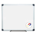 Porcelain Value Dry Erase Board, 24 X 36, White, Aluminum Frame