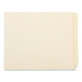 Deluxe Reinforced End Tab Folders, 9" High Front, Straight Tabs, Letter Size, 0.75" Expansion, Manila, 100/box