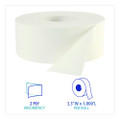 Jrt Bath Tissue, Jumbo, Septic Safe, 2-ply, White, 3.5" X 1000 Ft, 12 Rolls/carton