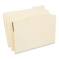 Reinforced Top Tab Fastener Folders, 1 Fastener, Legal Size, Manila Exterior, 50/box