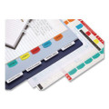 Inkjet Printable Index Tabs, 1/5-cut Tabs, Assorted Colors, 1.13" Wide, 375/pack