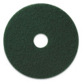 Scrubbing Pads, 17" Diameter, Green, 5/carton Scrubbing Pads, 17" Diameter, Green, 5/carton