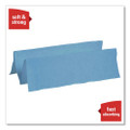 L10 Windshield Wipers, Banded, 2-ply, 9.38 X 10.25, Light Blue, 140/pack, 16 Packs/carton