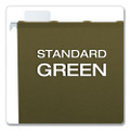 Ready-tab Reinforced Hanging File Folders, Letter Size, 1/3-cut Tab, Standard Green, 25/box