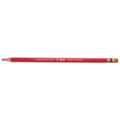 Col-erase Pencil With Eraser, 0.7 Mm, 2b (#1), Carmine Red Lead, Carmine Red Barrel, Dozen