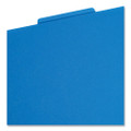 Six-section Poly Classification Folders, 2 Dividers, Letter Size, Blue, 10/box