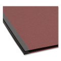 Pressboard Classification Folders With Safeshield Coated Fasteners, 2/5 Cut, 3 Dividers, Letter Size, Red, 10/box