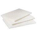 Light Duty Cleansing Pad, 6 X 9, White, 20/pack, 3 Packs/carton