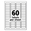 Durable Permanent Id Labels With Trueblock Technology, Laser Printers, 0.66 X 1.75, White, 60/sheet, 50 Sheets/pack