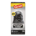 Drawstring Large Trash Bags, 30 Gal, 1.05 Mil, 30" X 33", Black, 15/box