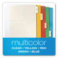 Poly Ring Binder Pockets, 11 X 8 1/2, Letter, Assorted Colors, 5/pack