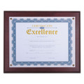 Award Plaque, 13.3 X 11, Mahogany With Mahogany Border