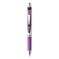 Energel Rtx Gel Pen, Retractable, Medium 0.7 Mm, Violet Ink, Violet/gray Barrel