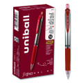 Signo Gel Pen, Retractable, Medium 0.7 Mm, Red Ink, Red/metallic Accents Barrel, Dozen