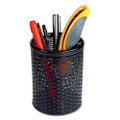 Urban Collection Punched Metal Pencil Cup, 3.5" Diameter X 4.5"h, Black Urban Collection Punched Metal Pencil Cup, 3.5" Diameter X 4.5"h, Black