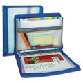 Zippered Binder W/ Expanding File, 2" Overall Expansion, 7 Sections, Letter Size, Bright Blue Zippered Binder W/ Expanding File, 2" Overall Expansion, 7 Sections, Letter Size, Bright Blue