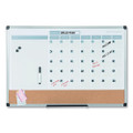 3-in-1 Calendar Planner Dry Erase Board, 36 X 24, Silver Frame
