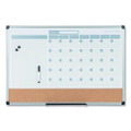 3-in-1 Calendar Planner Dry Erase Board, 36 X 24, Silver Frame
